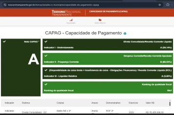  Amambai acaba de conquistar um dos selos mais cobiçados da gestão pública brasileira: a classificação Capag-A