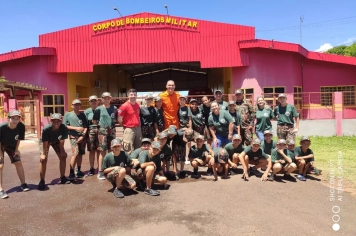 Em ação comemorativa, Alunos do Projeto Florestinha visitam Corpo de Bombeiros em Amambai