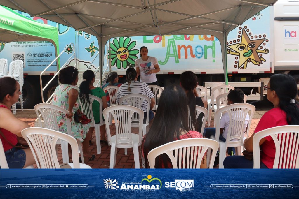 Carreta do Hospital de Amor iniciou o atendimento às mulheres amambaienses nesta segunda