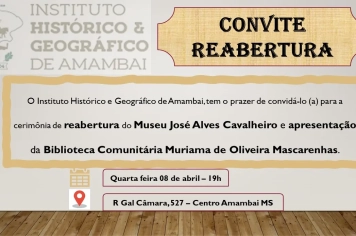 Museu José Alves Cavalheiro será reaberto em Amambai