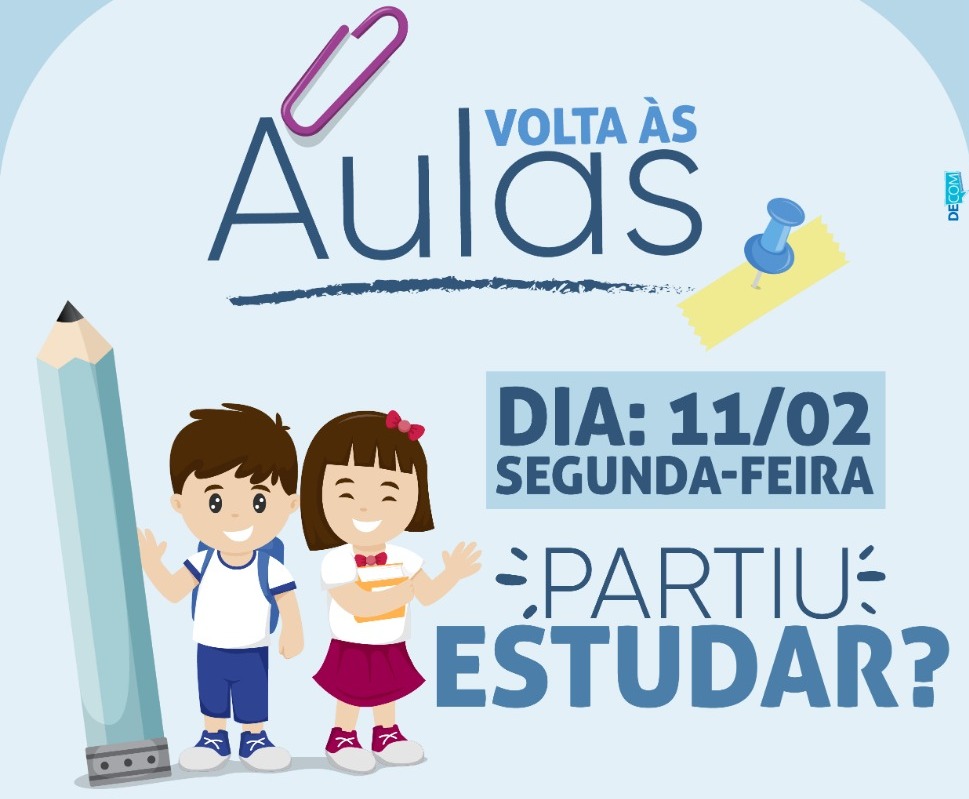 Aulas da Rede Municipal de Ensino retornam nesta segunda-feira (11)
