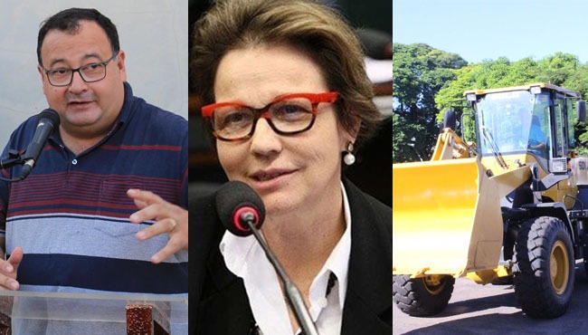 Prefeitura de Amambai destaca conquista de pá carregadeira através da ministra Tereza Cristina