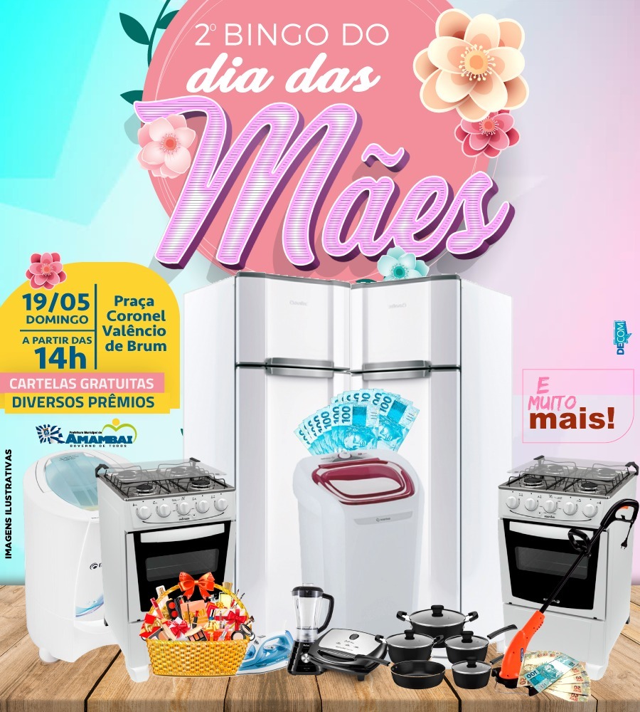 Prefeitura de Amambai realiza Bingo de Dia das Mães neste domingo (19)