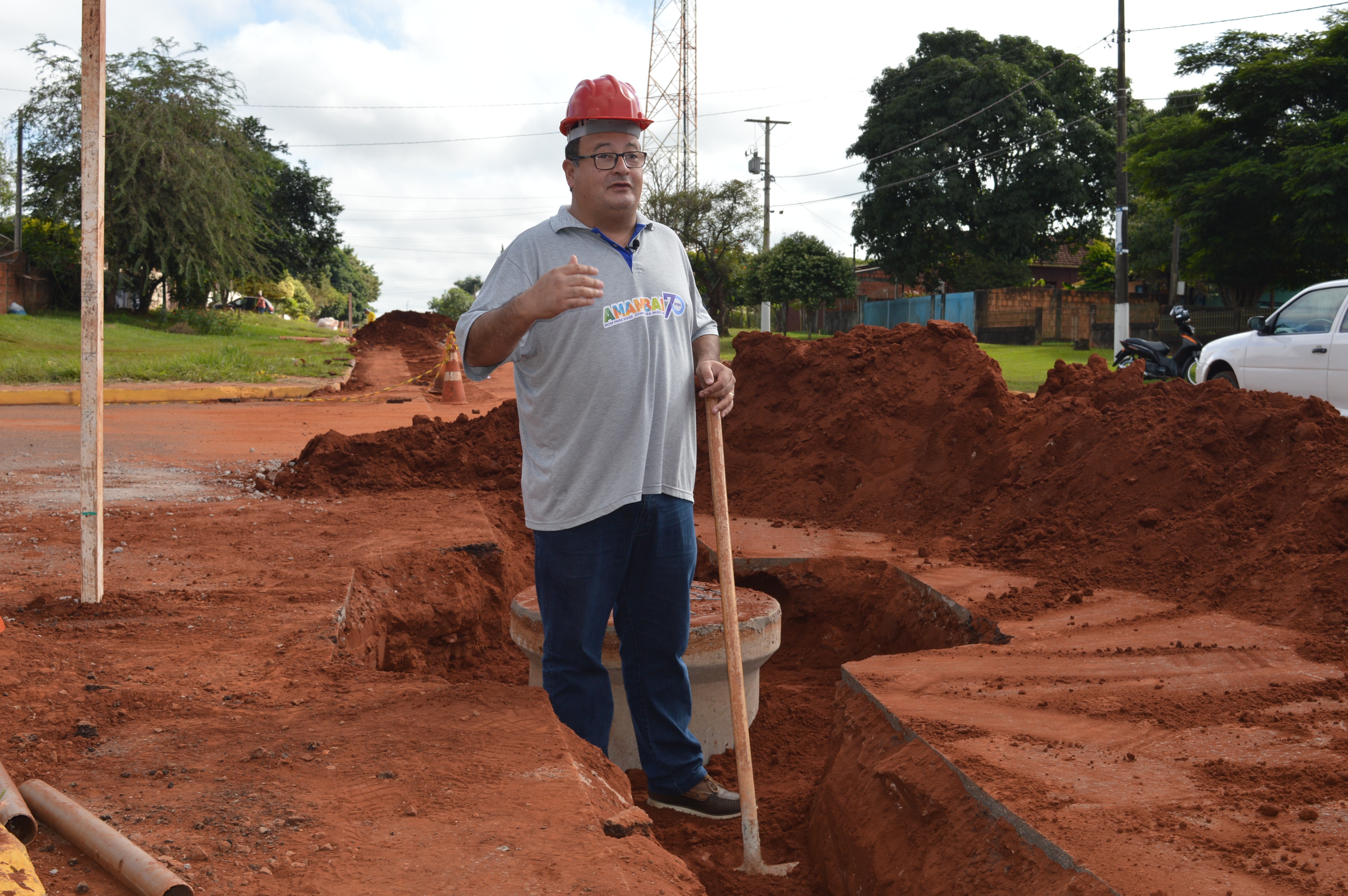 Fim de semana foi intenso com visitas às obras em andamento