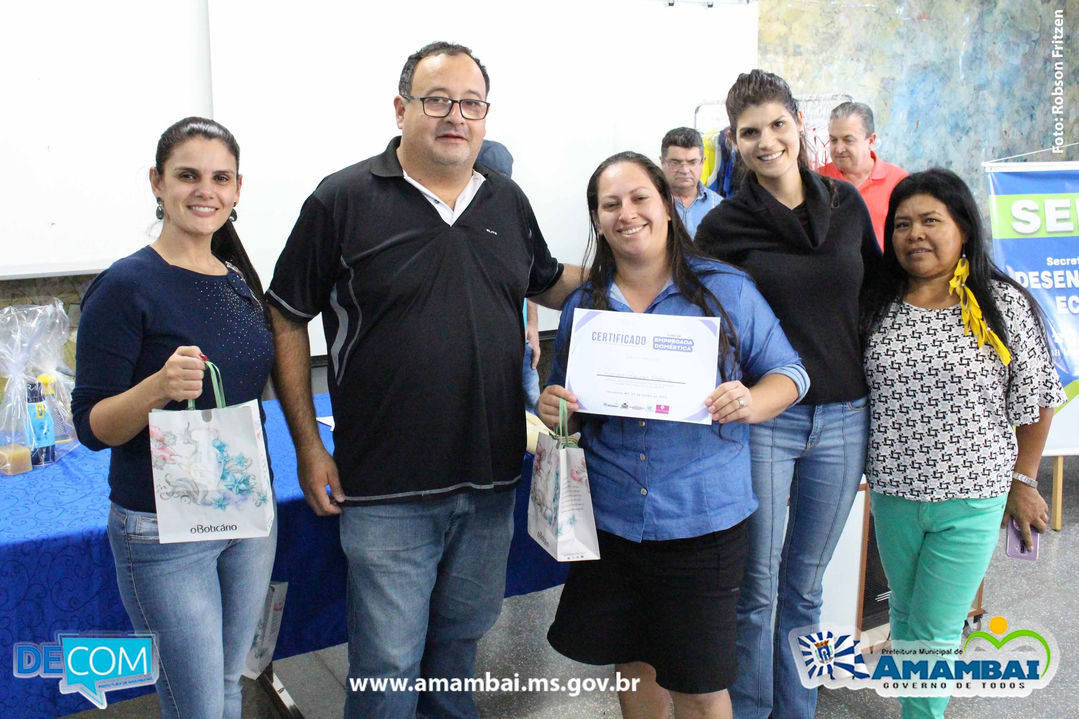 Coordenadoria de Políticas Públicas para Mulheres encerrou Curso de Empregada Doméstica