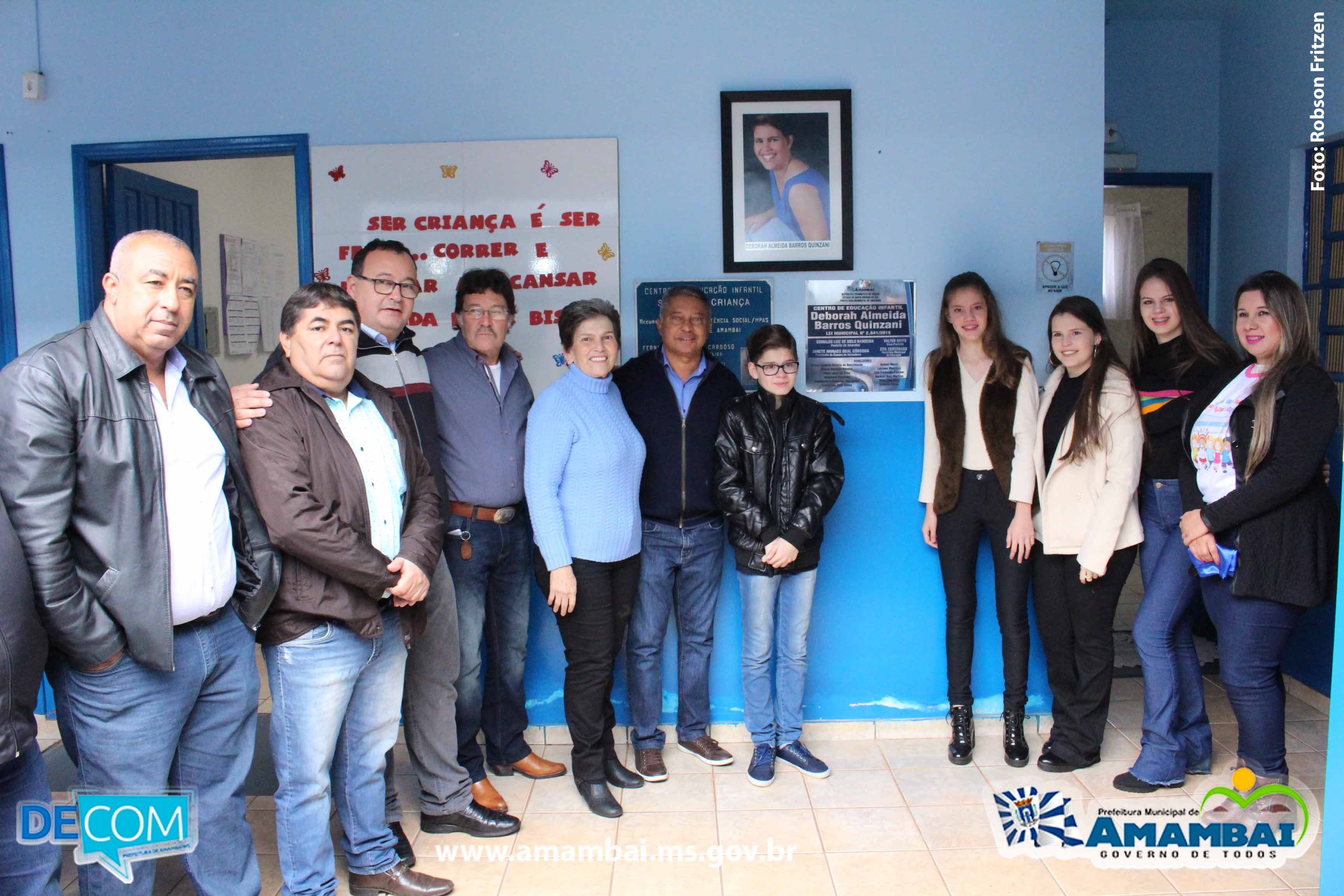Deborah Almeida Barros Quinzani é homenageada com nomeação do Centro Educacional Infantil da Vila Limeira