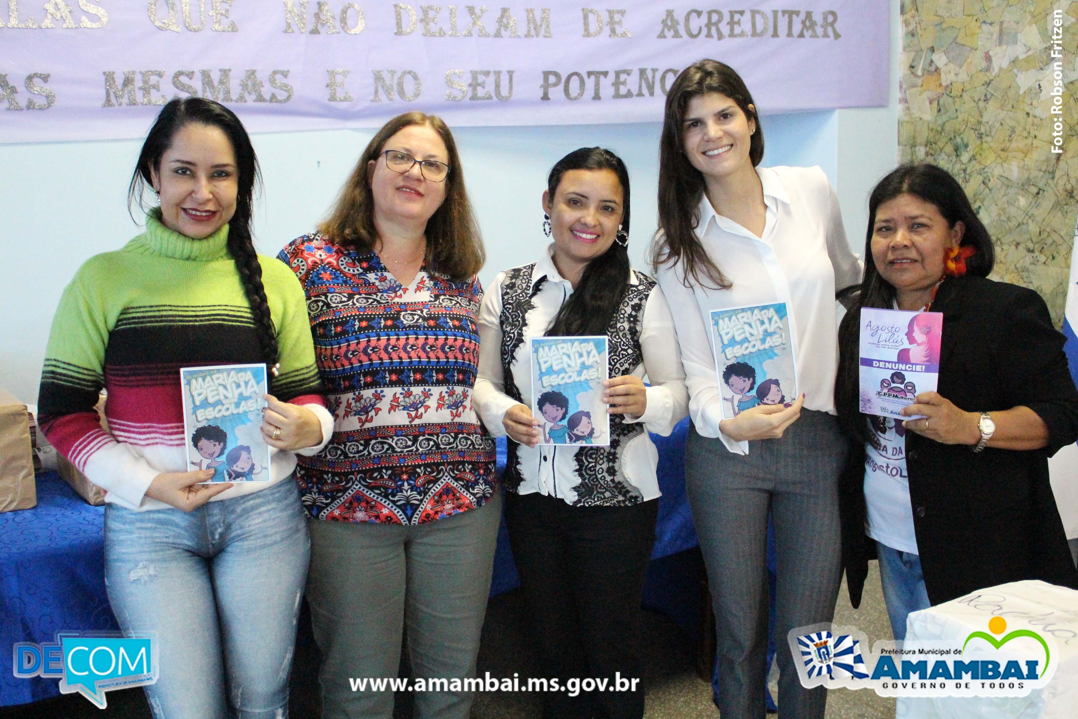 Prefeitura de Amambai lançou Campanha Agosto Lilás e Maria da Penha Vai à Escola