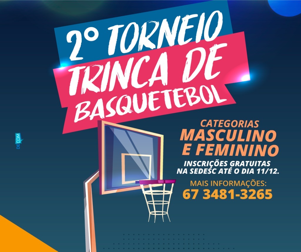 SEDESC promove Torneio de Trinca de Basquetebol Interno