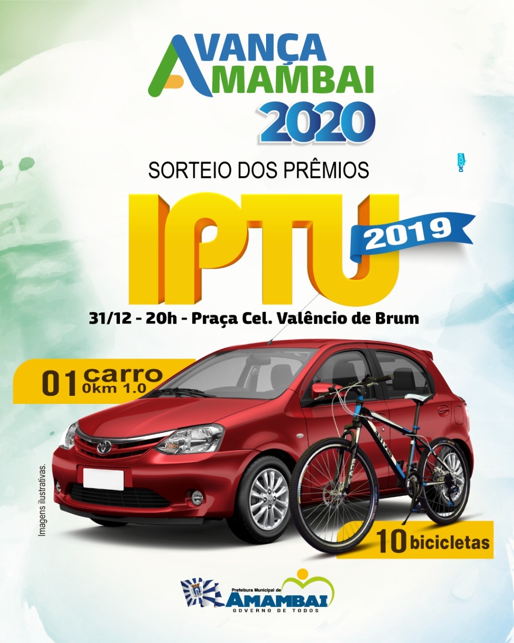 Prêmios do IPTU 2019 serão sorteados durante a Virada na Praça