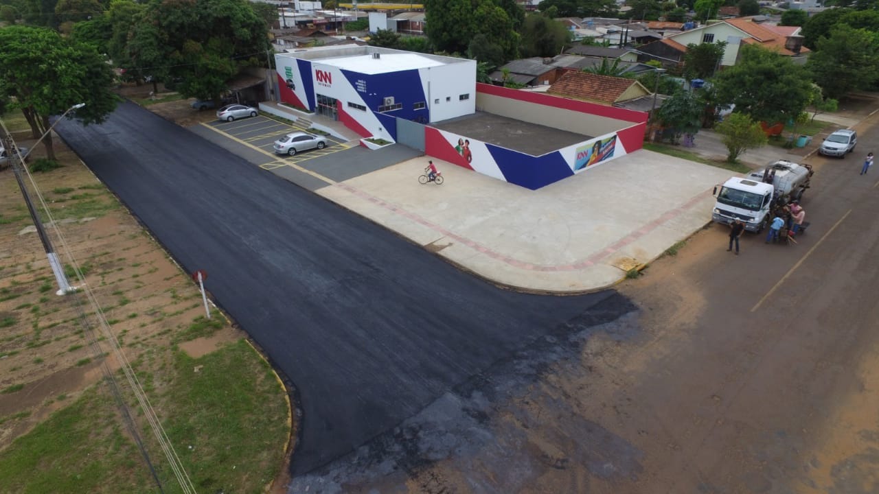 Prefeitura de Amambai lança obra 183: recapeamento da rua Castelo Branco 