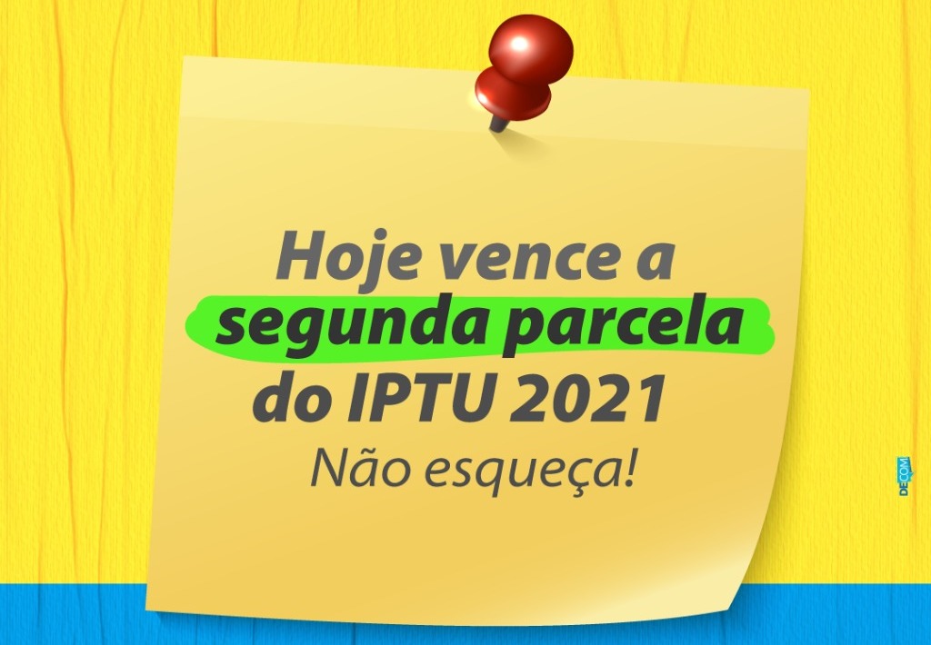 Hoje vence a segunda parcela do IPTU em Amambai
