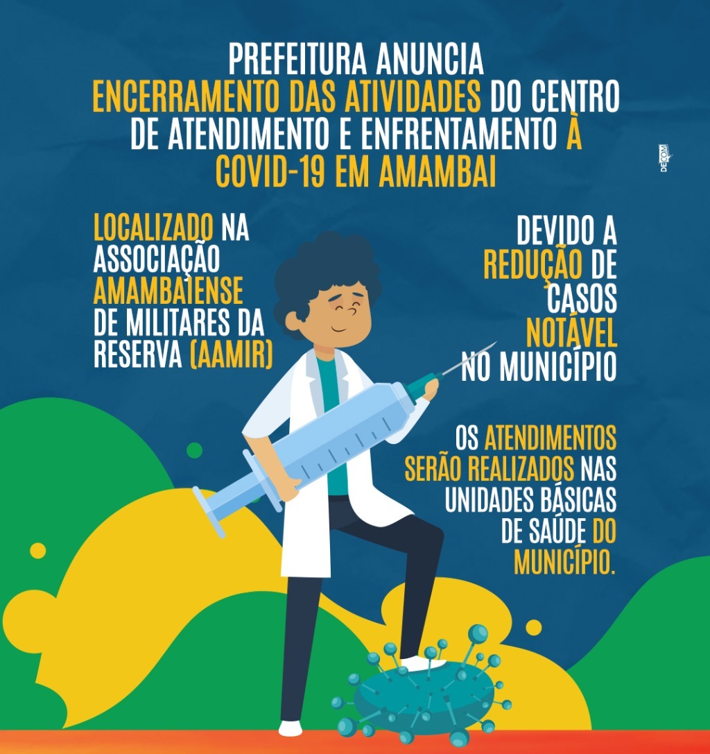 Prefeito Bandeira anuncia encerramento das atividades do Centro de Enfrentamento à COVID-19 em Amambai