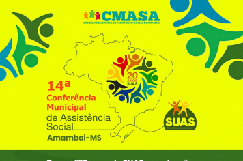 Amambai realiza 14ª Conferência Municipal de Assistência Social nesta segunda-feira, 30