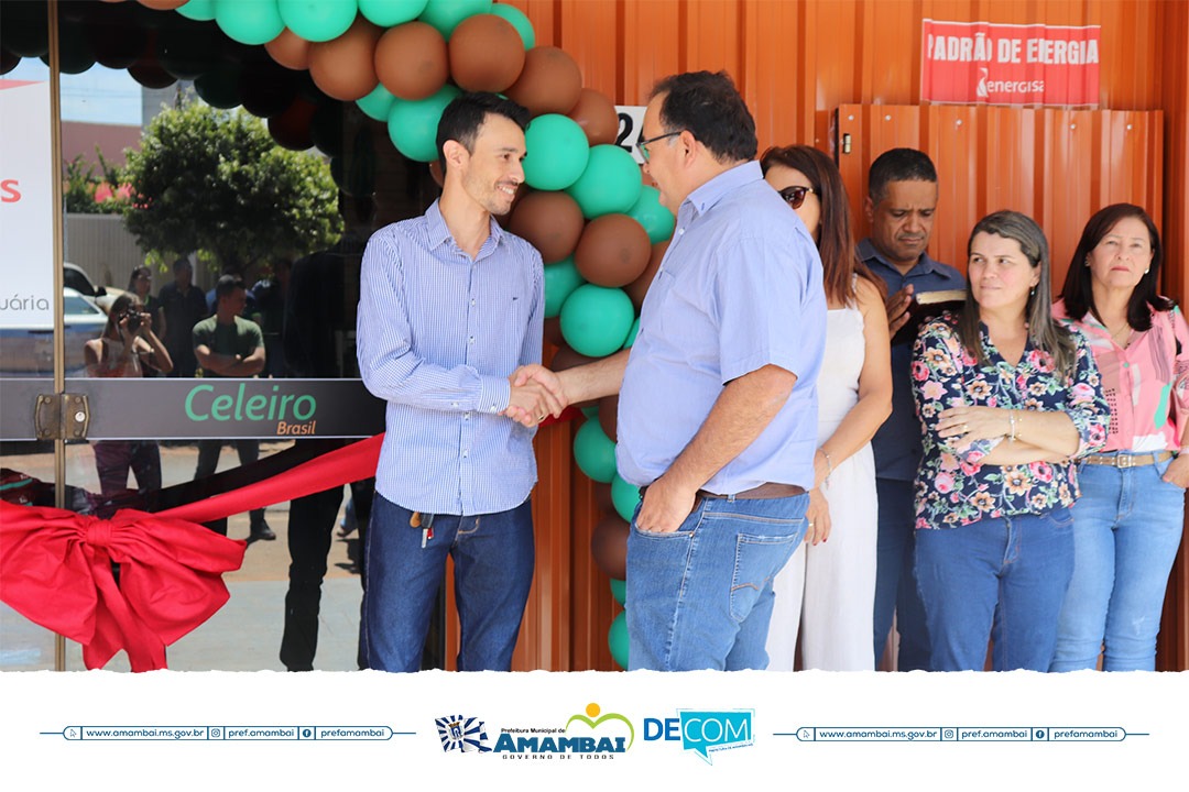 Prefeito de Amambai prestigiou inauguração da Celeiro Brasil na manhã desta terça-feira