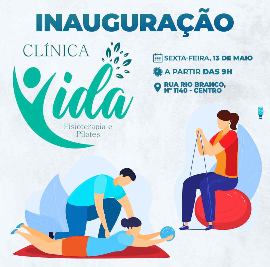 Clínica Vida de Fisioterapia e Pilates será inaugurada nesta sexta-feira em Amambai