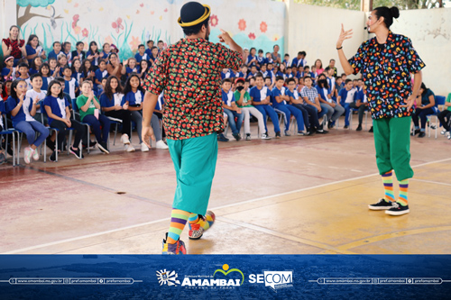 Escola Municipal Maria Bataglim Machado recebe ação da SANESUL em campanha sobre o Dia da Água