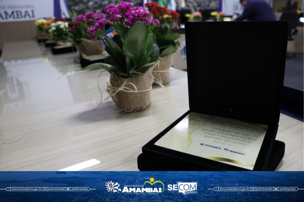 Educadores destaques de Amambai são homenageados na Sessão Solene “Professora Viviane Scalon Fachin”
