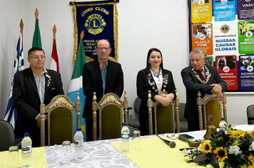 Prefeitura de Amambai participa da posse da nova diretoria do Lions Clube de Amambai