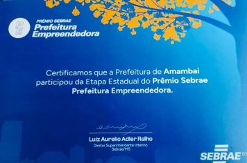 Sala do Empreendedor Rural de Amambai participa de projeto estadual e concorre ao Prêmio Prefeitura Empreendedora