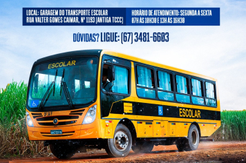 Prefeitura de Amambai inicia emissão de Carteirinhas para o Transporte Escolar