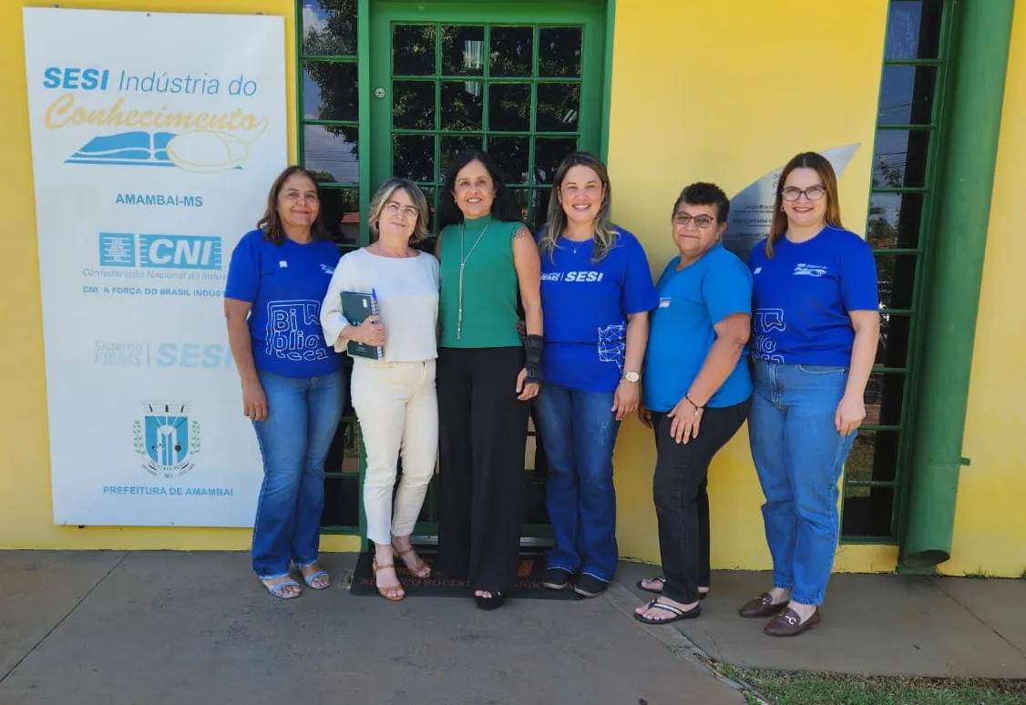 Prefeitura e SESI fortalecem parceria em reunião na Biblioteca da Indústria do Conhecimento