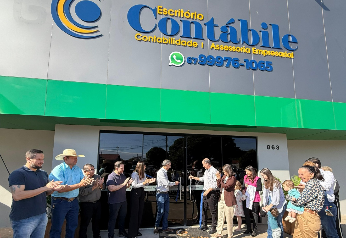 Contábile reinaugura sede em novo endereço e celebra 35 anos de história em Amambai