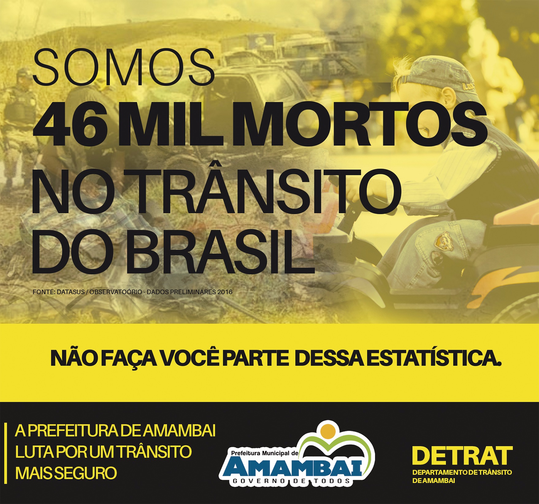 Maio Amarelo será lançado nesta sexta-feira na Câmara de Amambai