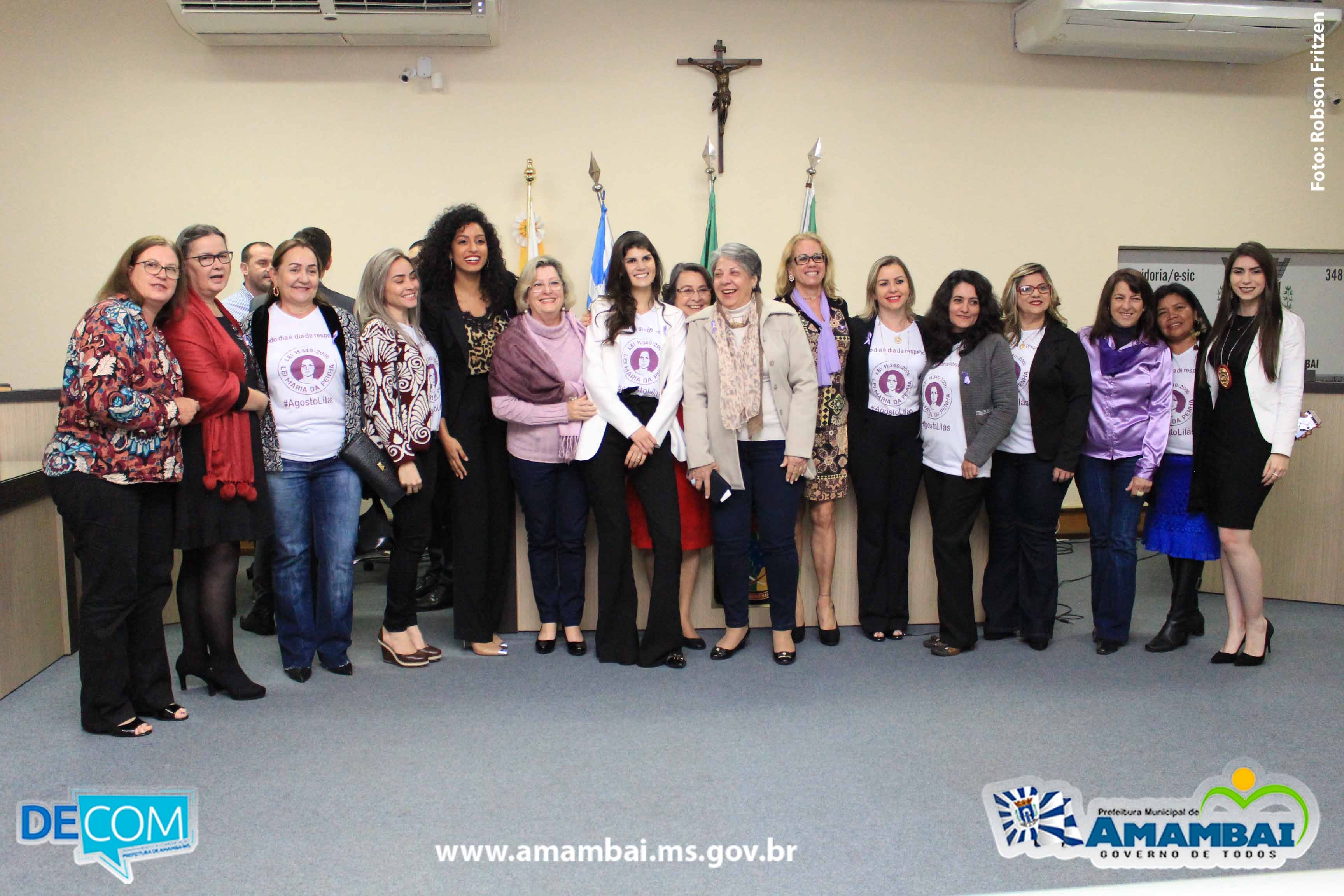 Campanha Agosto Lilás é lançada em Amambai