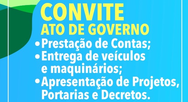 Prefeito de Amambai convoca população para prestação de contas e entrega de equipamentos