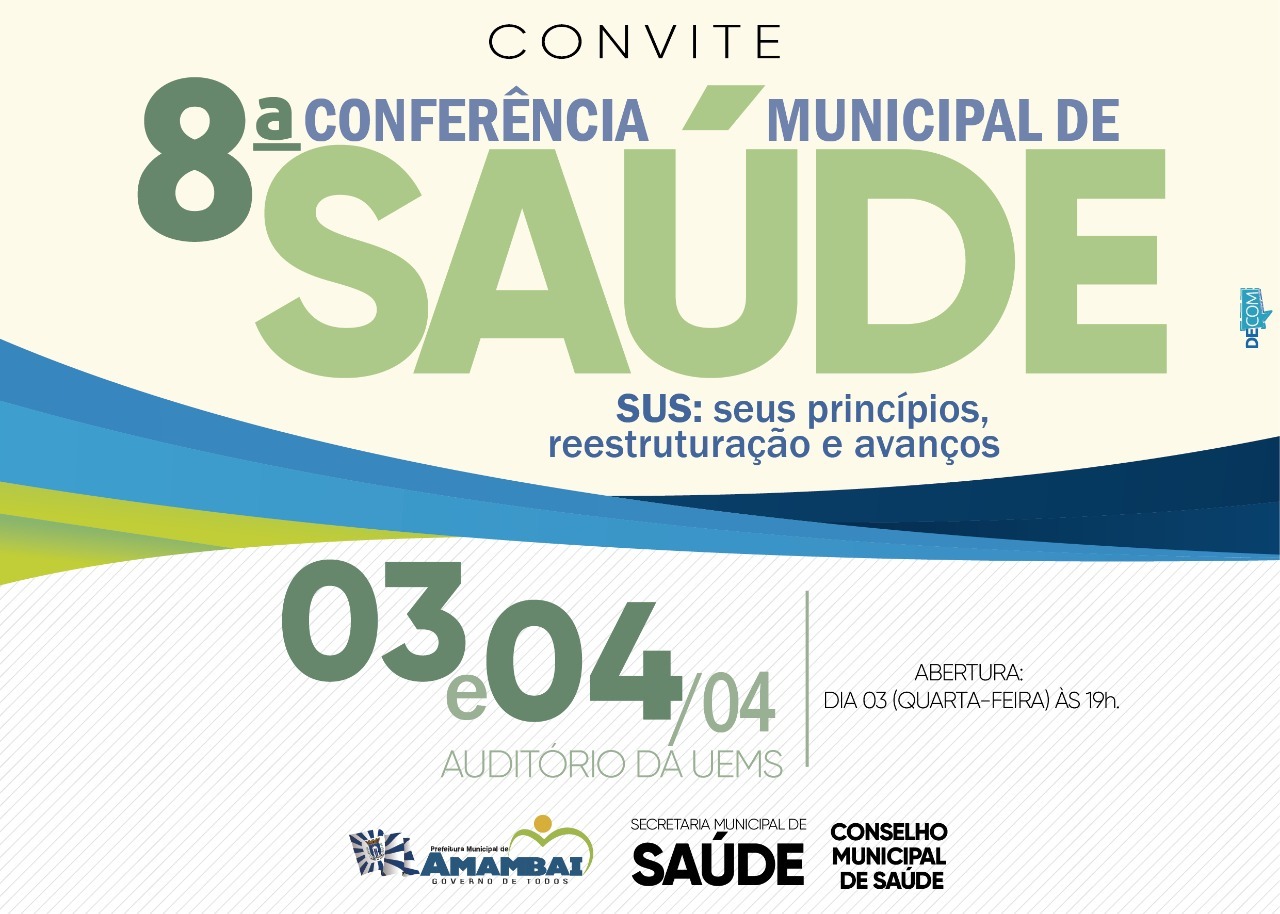 Secretaria Municipal de Saúde realiza 8ª Conferência Municipal de Saúde de Amambai