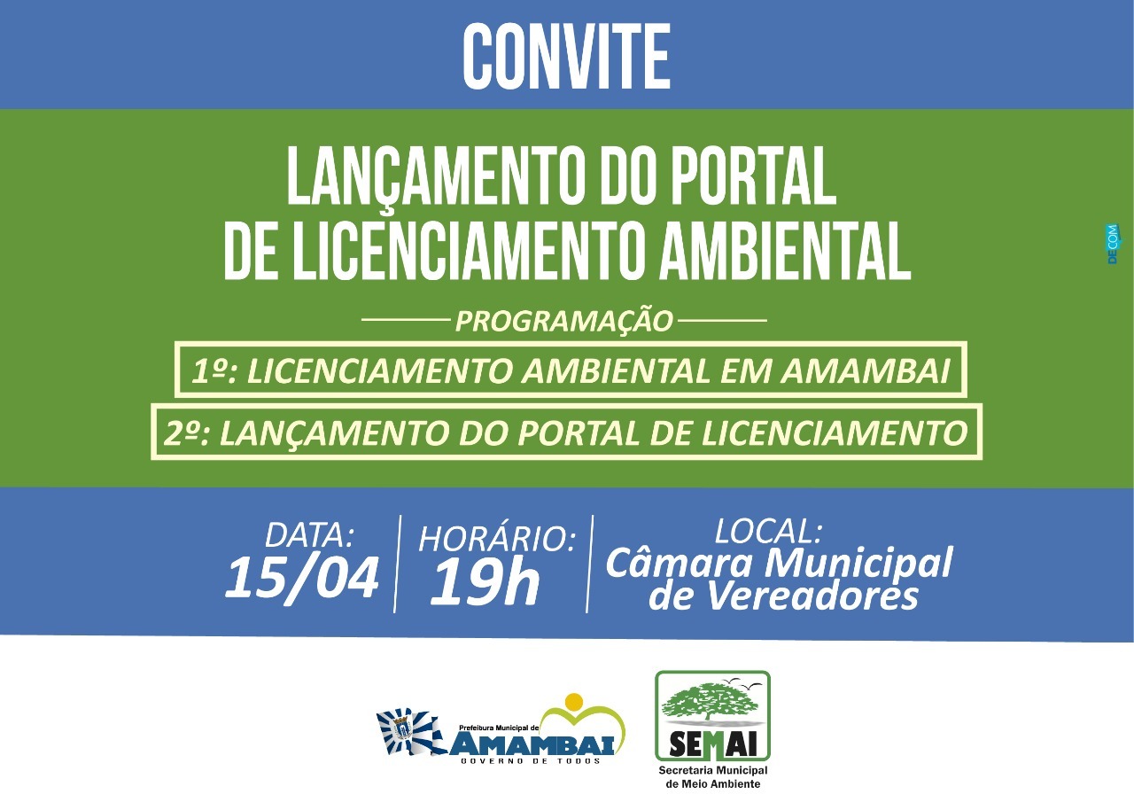 Secretaria de Meio Ambiente lança Portal de Licenciamento Ambiental