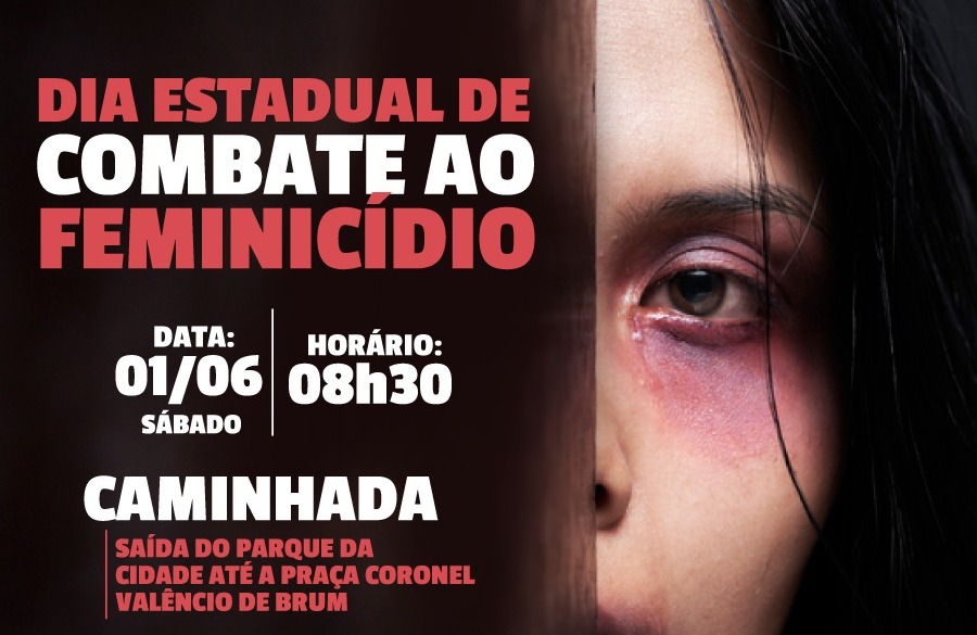 Coordenadoria de Políticas Públicas para Mulheres realiza caminhada no Dia Estadual de Combate ao Feminicídio
