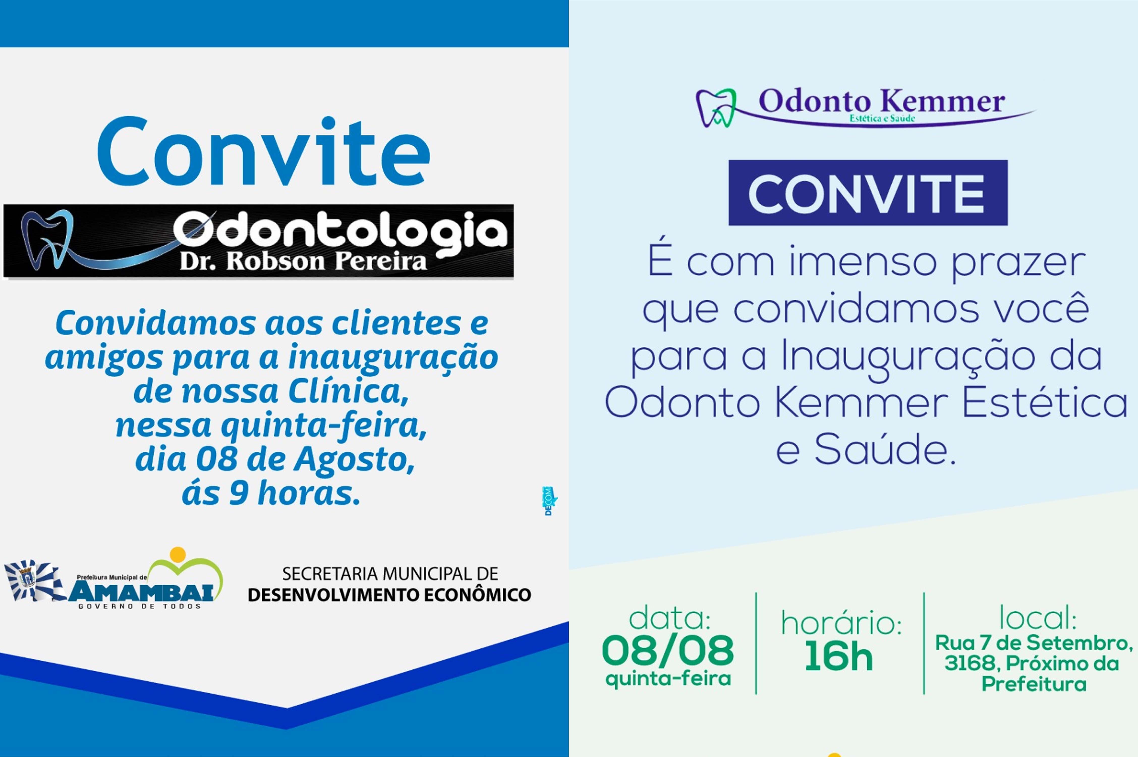 Amambai inaugura duas clínicas odontológicas nesta quinta-feira