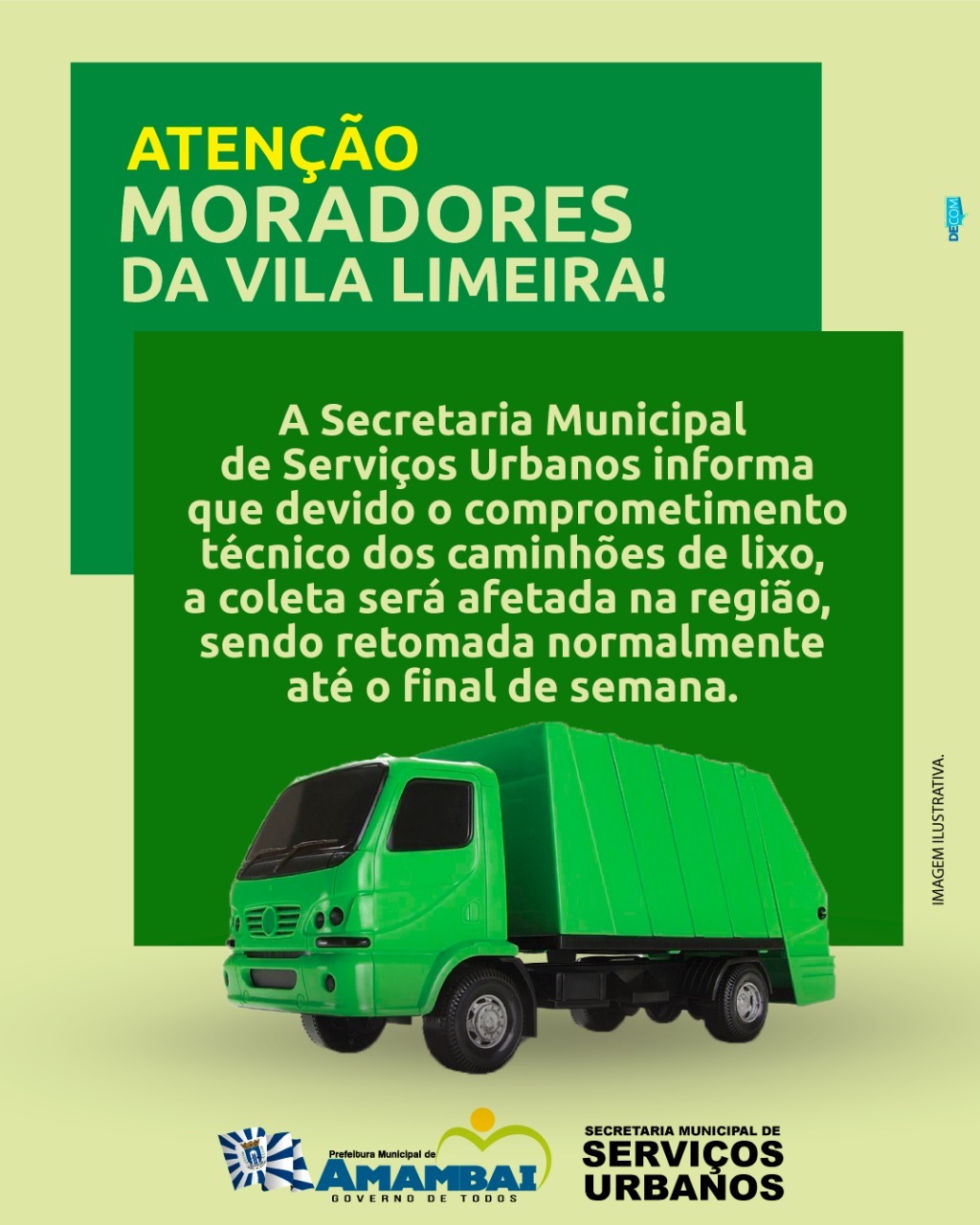 Vila Limeira tem coleta de lixo prejudicada devido a comprometimento técnico nos caminhões