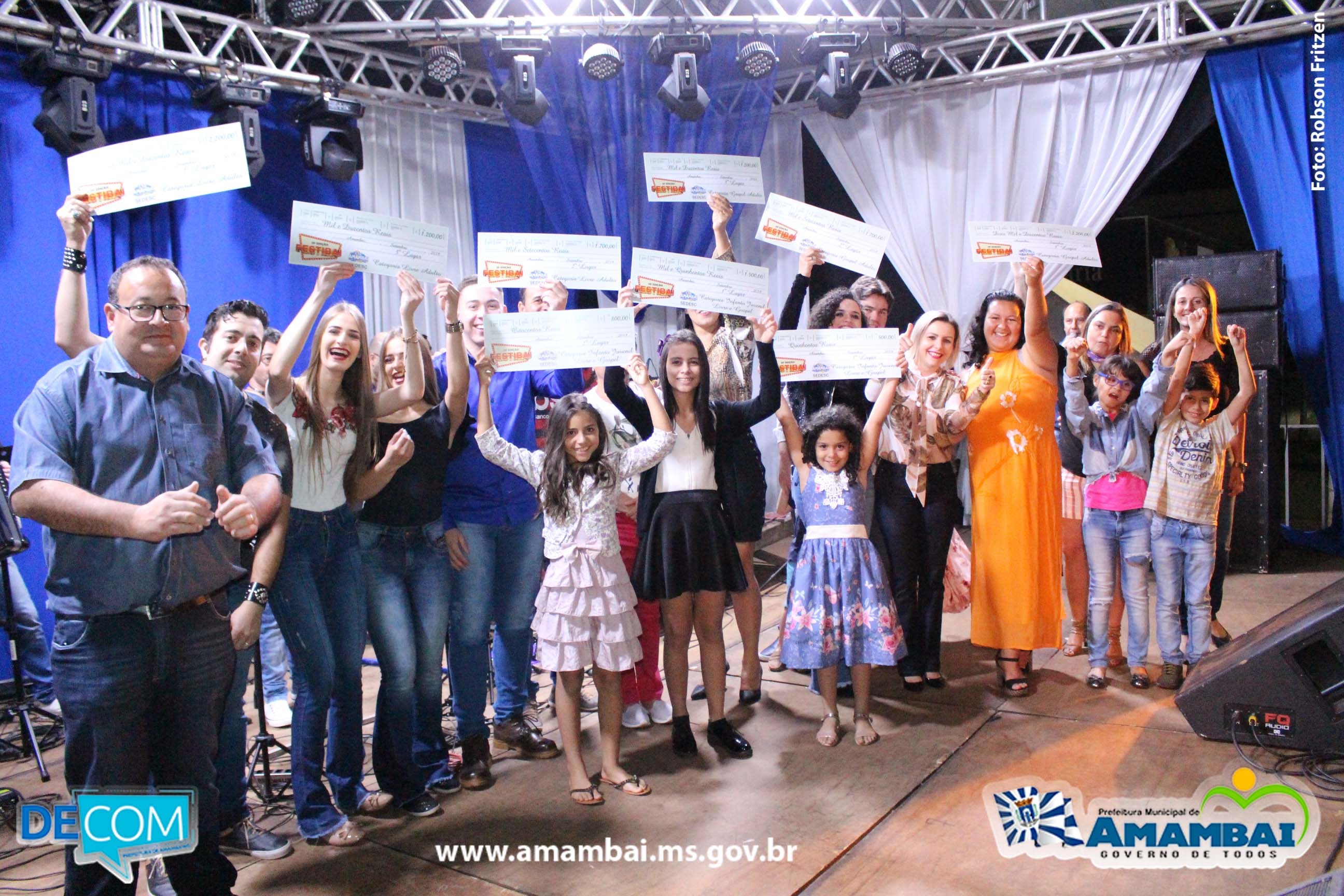 Marlon Flores, Suelen Lima e Anna Julia foram os ganhadores da 10ª edição do FESTIBAI