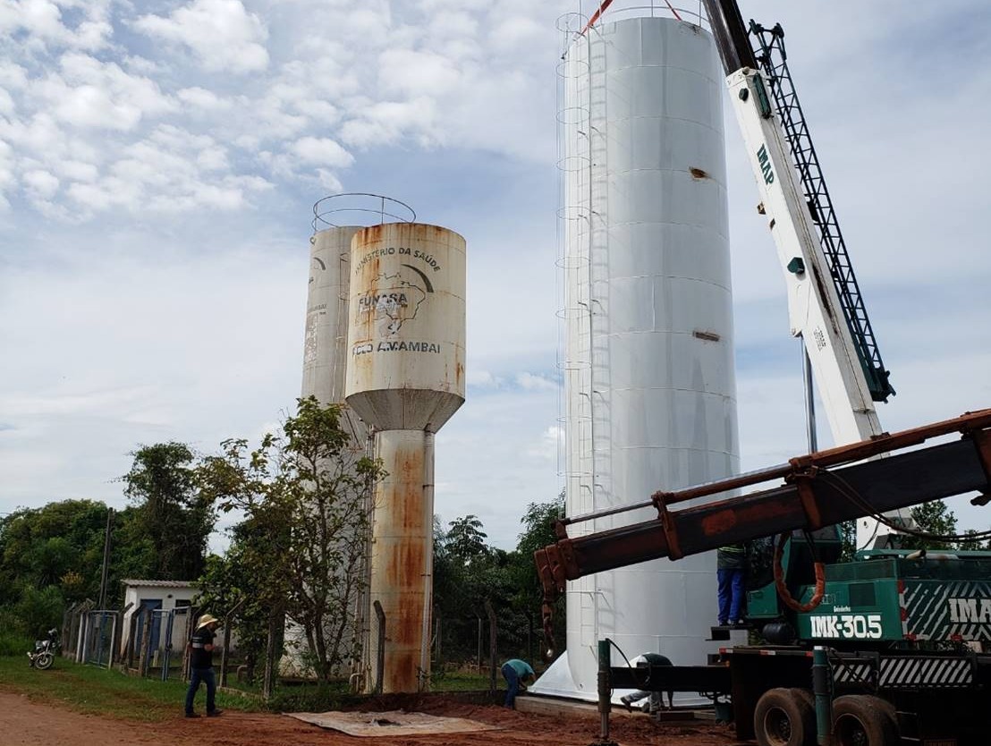 Obra de melhoria e ampliação de abastecimento de água na Aldeia Amambai será inaugurada na sexta