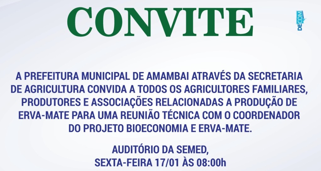 SEAGRI e UFMS realizam reunião técnica sobre produção da erva-mate