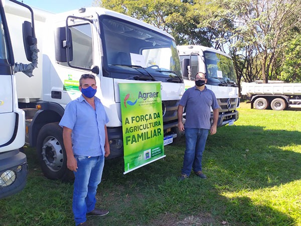 Amambai recebeu caminhão basculante para ações de apoio à agricultura familiar