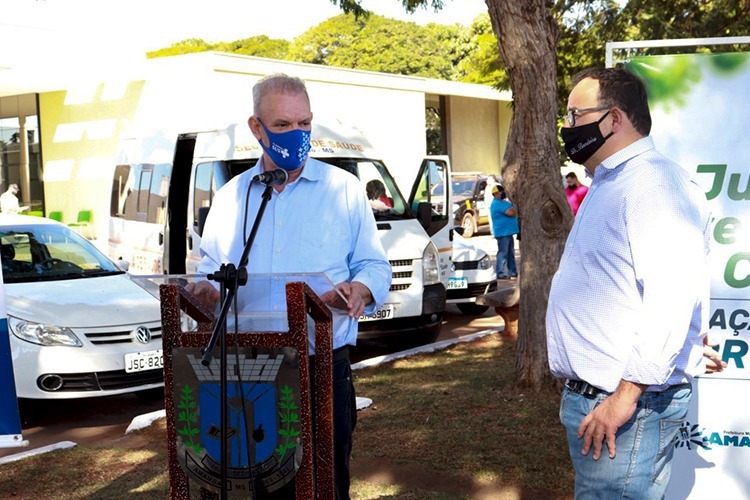 Durante coletiva de imprensa em Amambai, Geraldo Resende faz balanço dos trabalhos da Secretaria no enfrentamento a COVID-19