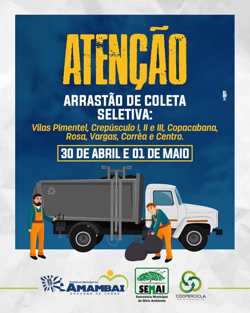 Atenção, moradores, amanhã começa o segundo Mutirão de Coleta Seletiva; Confira se a sua vila será uma das atendidas