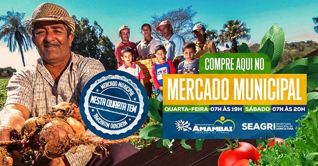 Departamento de Comunicação da Prefeitura de Amambai divulga feirantes do Mercado Municipal
