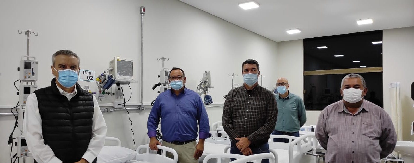 Paulo Corrêa vistoria a instalação de 10 leitos de UTI e anuncia novos investimentos em Amambai