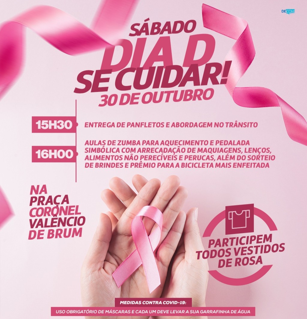 Prefeitura de Amambai realiza ações da Campanha Outubro Rosa para população neste sábado