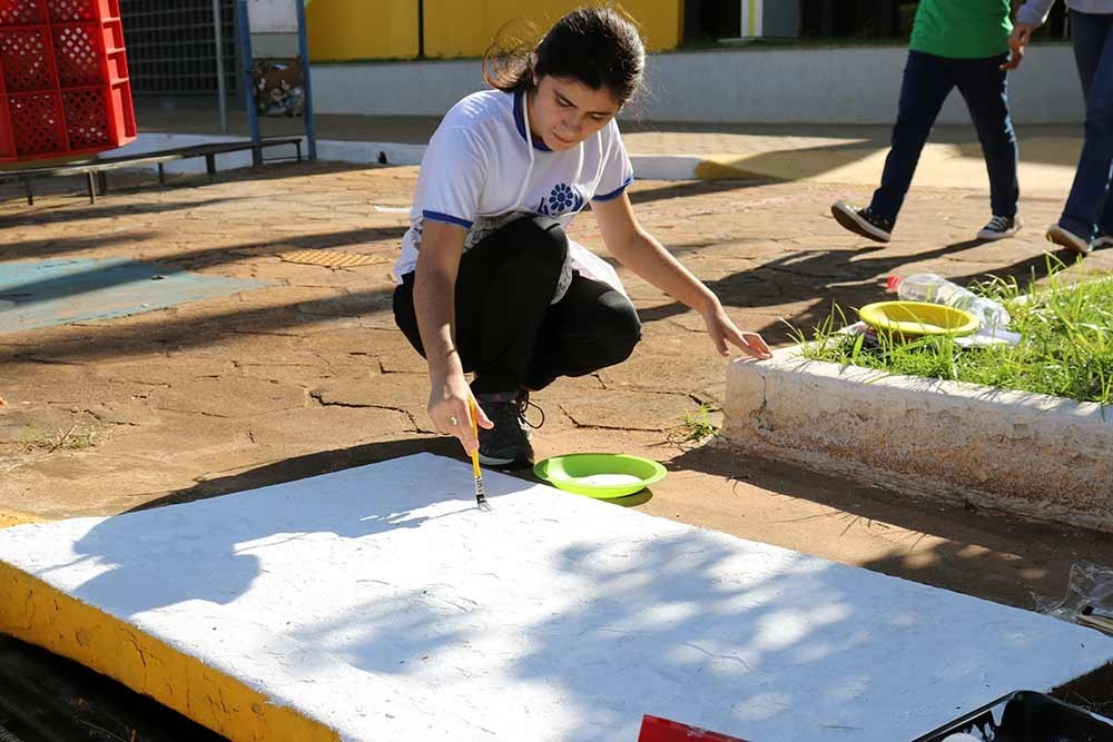 Com muita criatividade e talento de todos os estudantes, Concurso de Pintura em Bueiros aconteceu nesta quarta