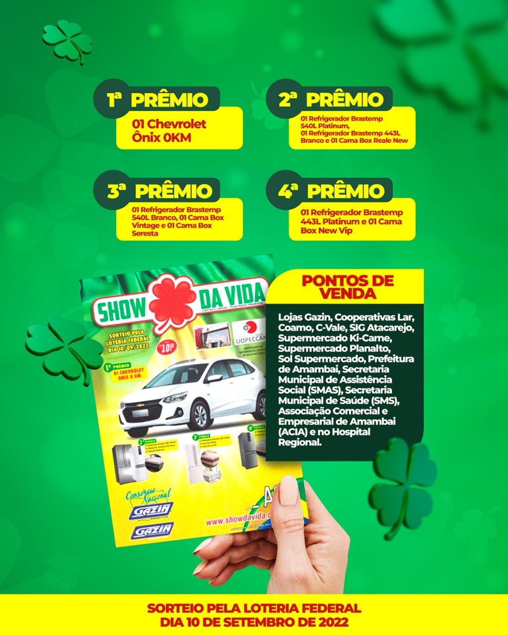 Exercite a solidariedade e concorra a prêmios ajudando o Hospital do Câncer de Cascavel e Umuarama