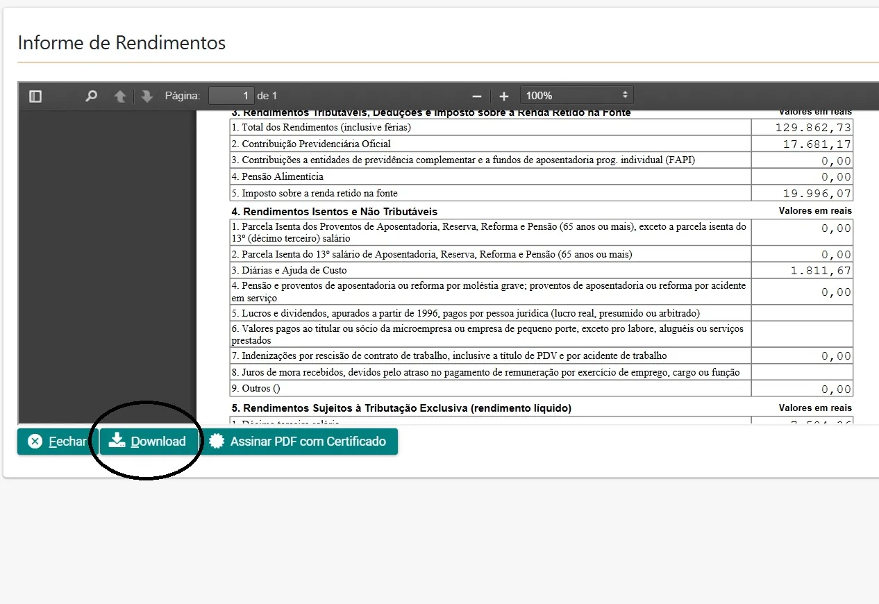 Informe de Rendimentos já está disponível no site da Prefeitura de Amambai