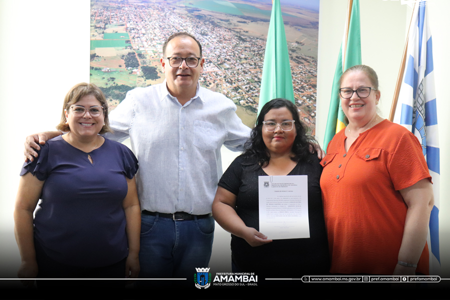 Prefeitura de Amambai empossa candidatos aprovados no Concurso Público para atuarem na educação municipal