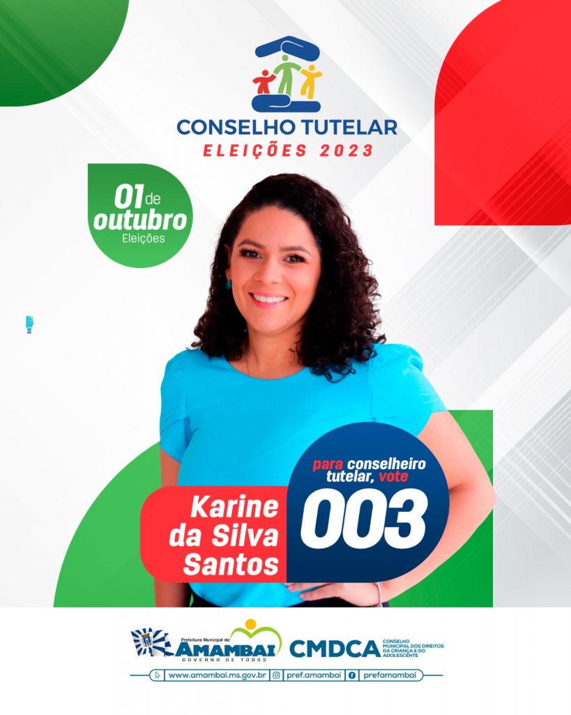 Eleição para conselheiros tutelares acontece neste domingo, dia 1º de outubro em Amambai