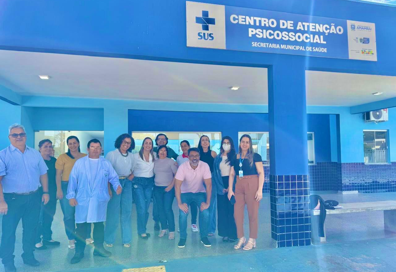 CAPS de Amambai recebe visita técnica da Secretaria de Estado de Saúde