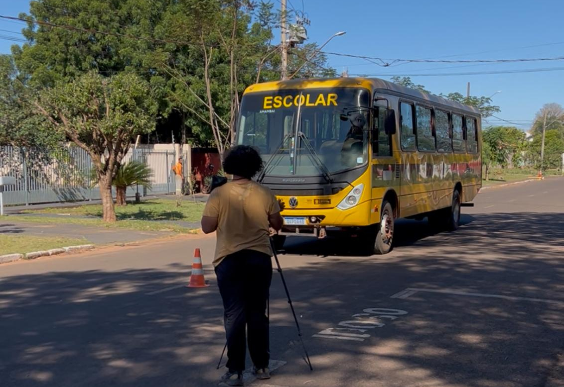 Ônibus do transporte escolar de Amambai passam por vistoria